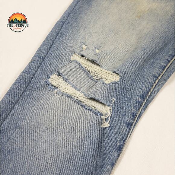 Taylor Hill Joes Jeans Med Wash Distressed High Rise Straight Women Size W27 - Picture 10 of 16